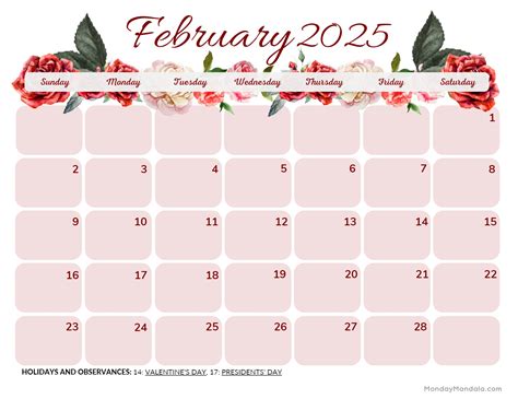 February 2025 Calendar