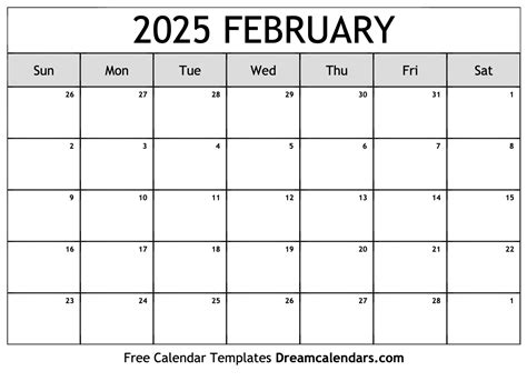 February 2025 Calendar Tips