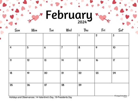 February Calendar Events