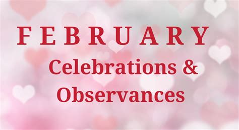 February Celebrations and Observances