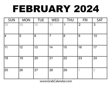 February Printable Calendar Benefits