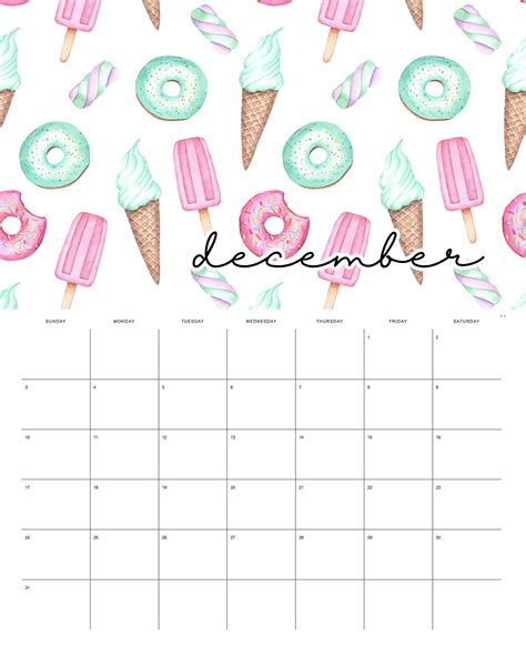 Fillable Treat Calendar Examples