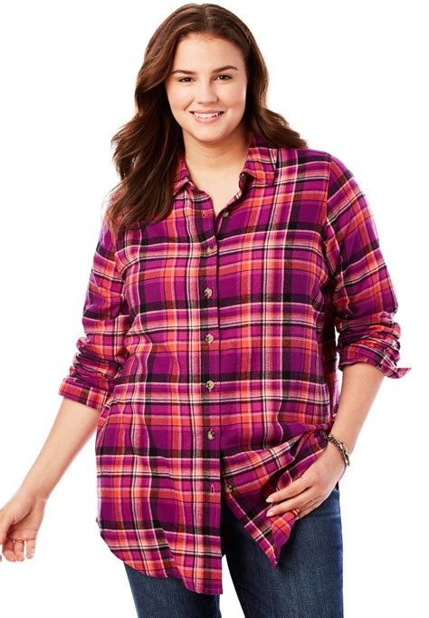 Flannel Shirts For Plus Size