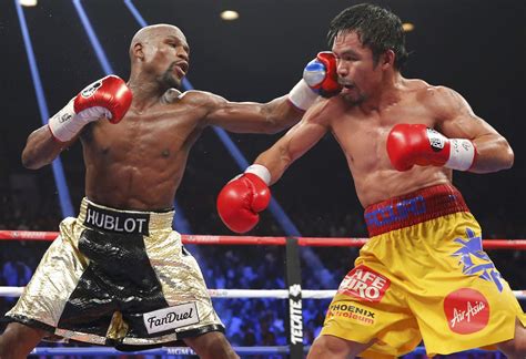 Floyd Mayweather Jr and Manny Pacquiao