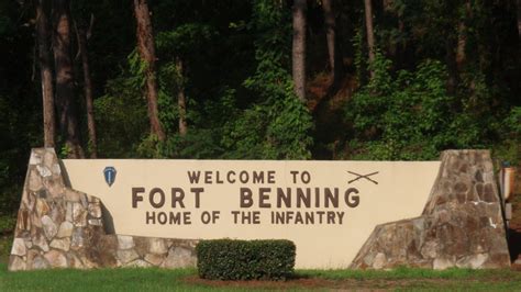 Aerial view of Fort Benning Army Base