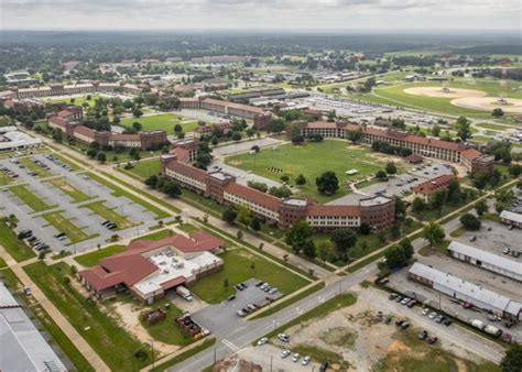 Aerial view of Fort Benning facilities