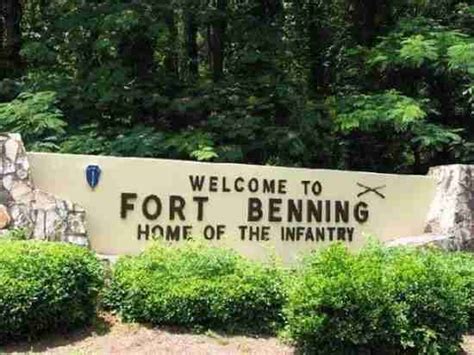 Aerial view of Fort Benning training grounds