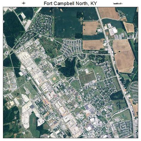 Aerial view of Fort Campbell, Kentucky