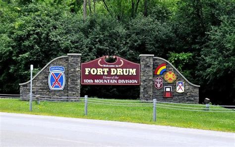 Aerial view of Fort Drum Military Base