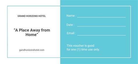 Free Printable Hotel Vouchers Image 3