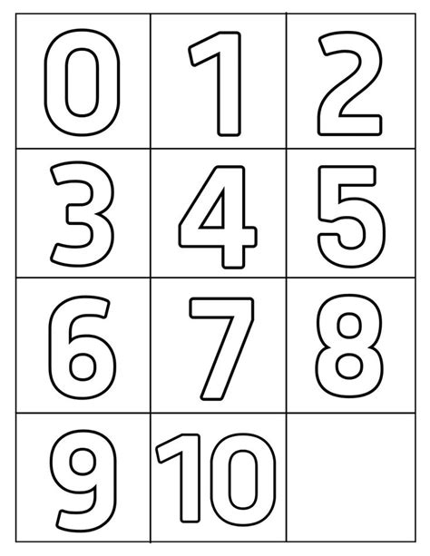 Free Printable Numbers