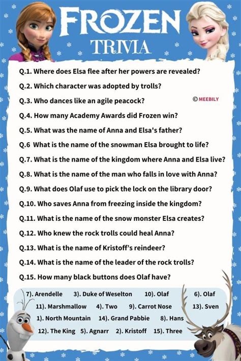 Frozen Quizzes