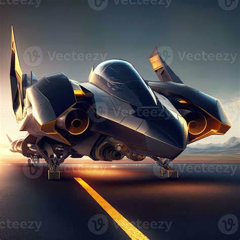 Futuristic combat jet concept