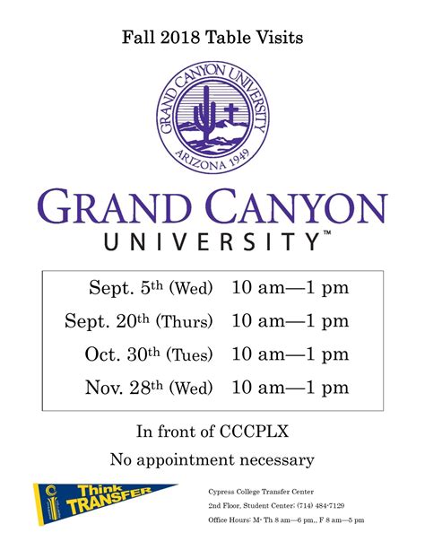 GCU Calendar Features