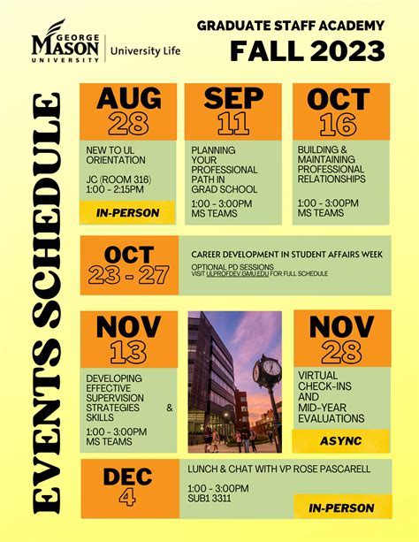 GMU Semester Calendar Image 1