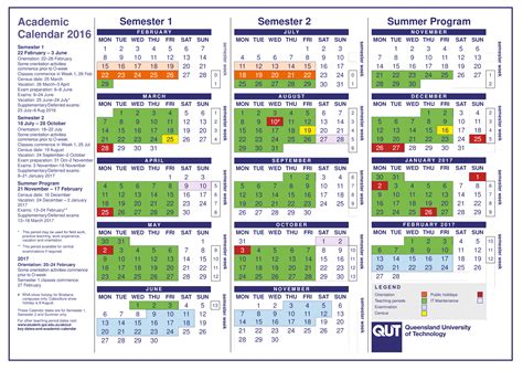 GULC Academic Calendar Dates and Deadlines