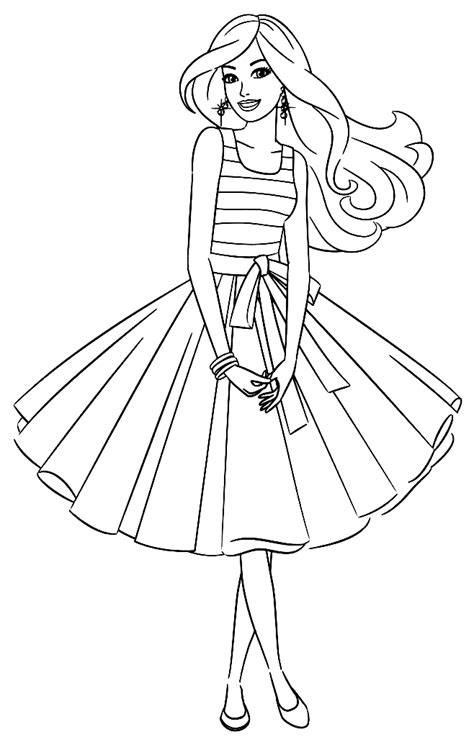 Gallery of Barbie coloring pages