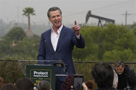 Gavin Newsom speaking at a fundraising event