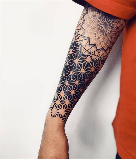 Geometric Forearm Sleeve Ideas