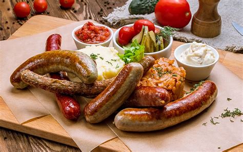 Traditional German sausages