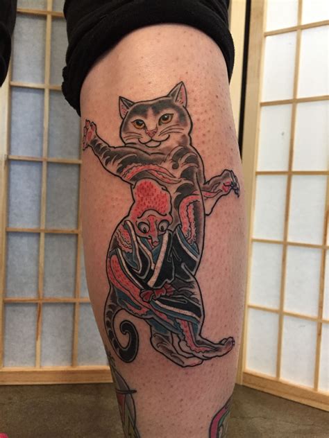 Monmon Cat Tattoo Process