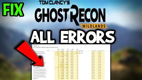 Ghost Recon Wildlands Error