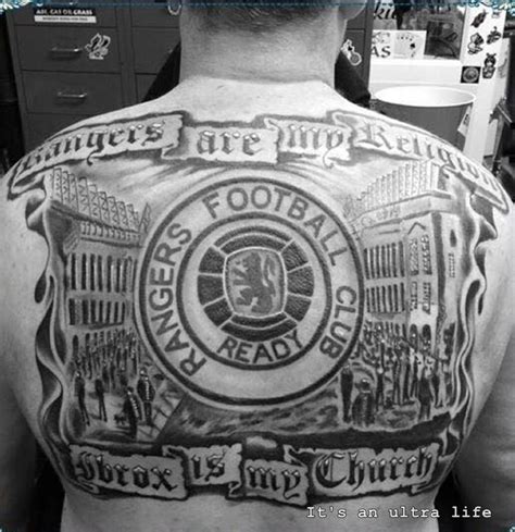 Glasgow Rangers Tattoo Designs for Men