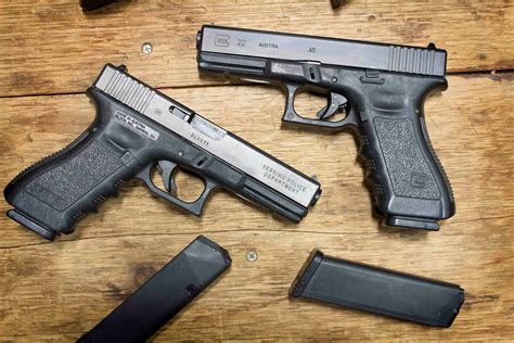 Glock pistols used by police departments