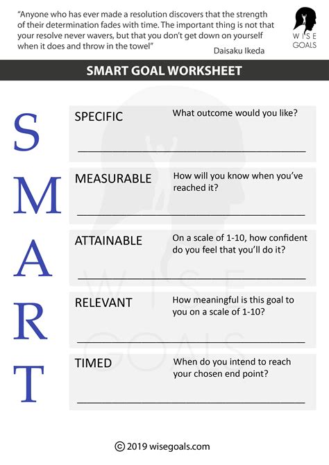 Goal Setting Template