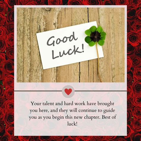 Good Luck Message