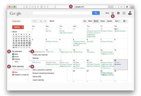 Google Calendar Calendar Tab