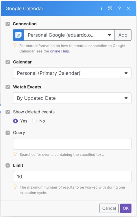 Google Calendar Error Resolution