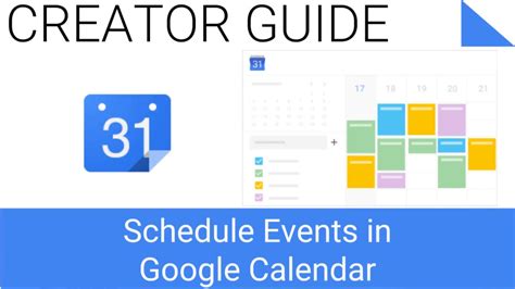 Google Calendar Event Scheduling