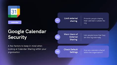 Google Calendar Security