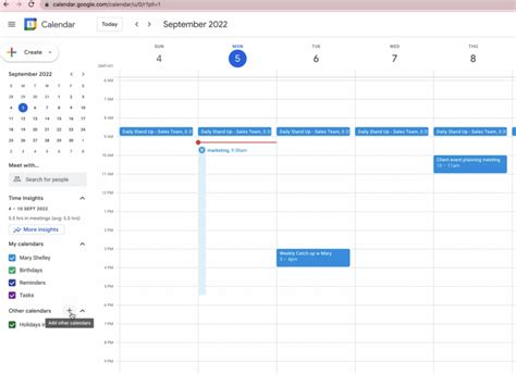 Google Calendar Sharing