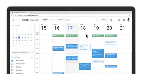 Google Calendar View