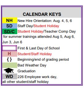 Granbury Isd Calendar Features