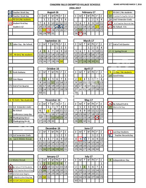 Great Falls Schools Calendar Image 1