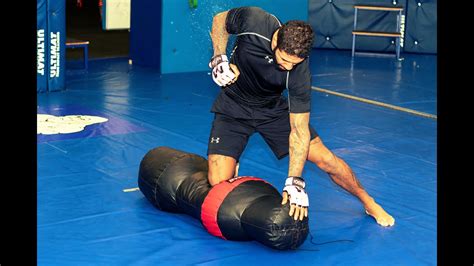 Drills for ground and pound bags for MMA training and fitness