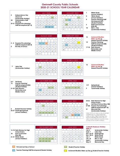 Gwinnett County Public Schools Calendar Dates