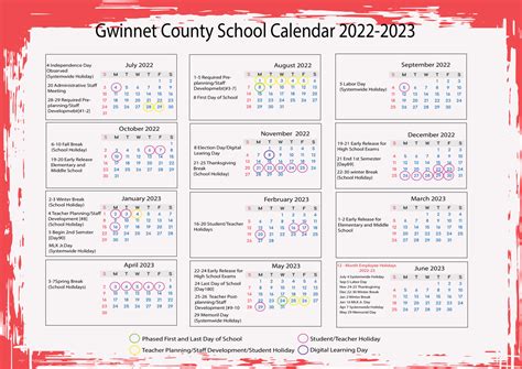 Gwinnett School Calendar Image 2