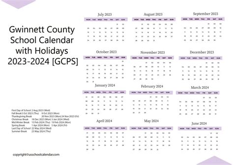 Benefits of Using the Gwinnett Schools Calendar