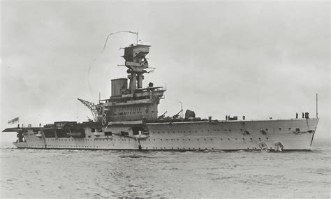 HMS Hermes at sea