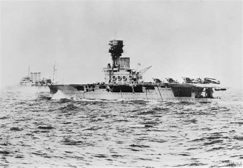 HMS Hermes after being sunk