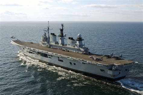 HMS Illustrious, a British aircraft carrier