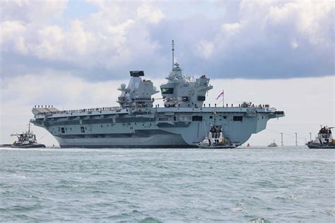 HMS Prince of Wales in the Atlantic