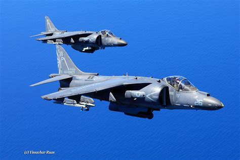 Harrier Plane in Horizontal Flight