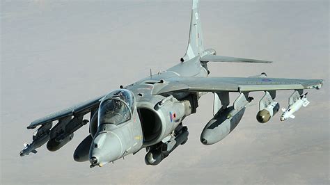 Harrier Plane Transition to Horizontal Flight