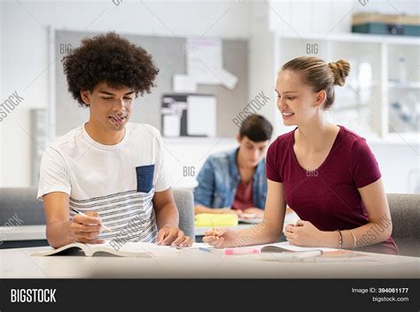 High School Students Working Together