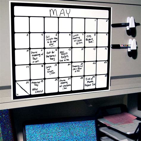 Giant Whiteboard Calendar for Home Office